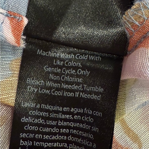 Harve Benard floral Blouse Sz S - Picture 9 of 10